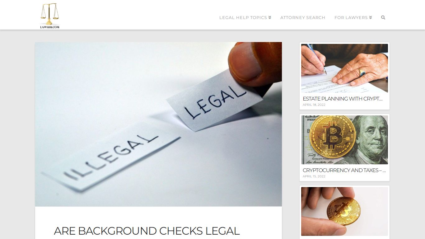 Are Background Checks Legal - Laws101.com